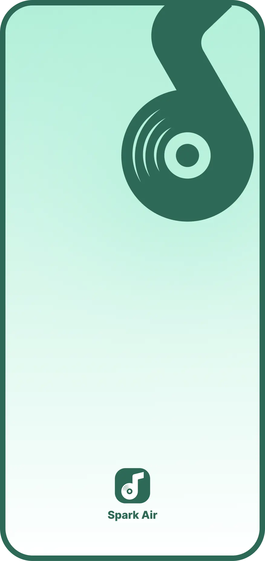 Spark Air splash app screen